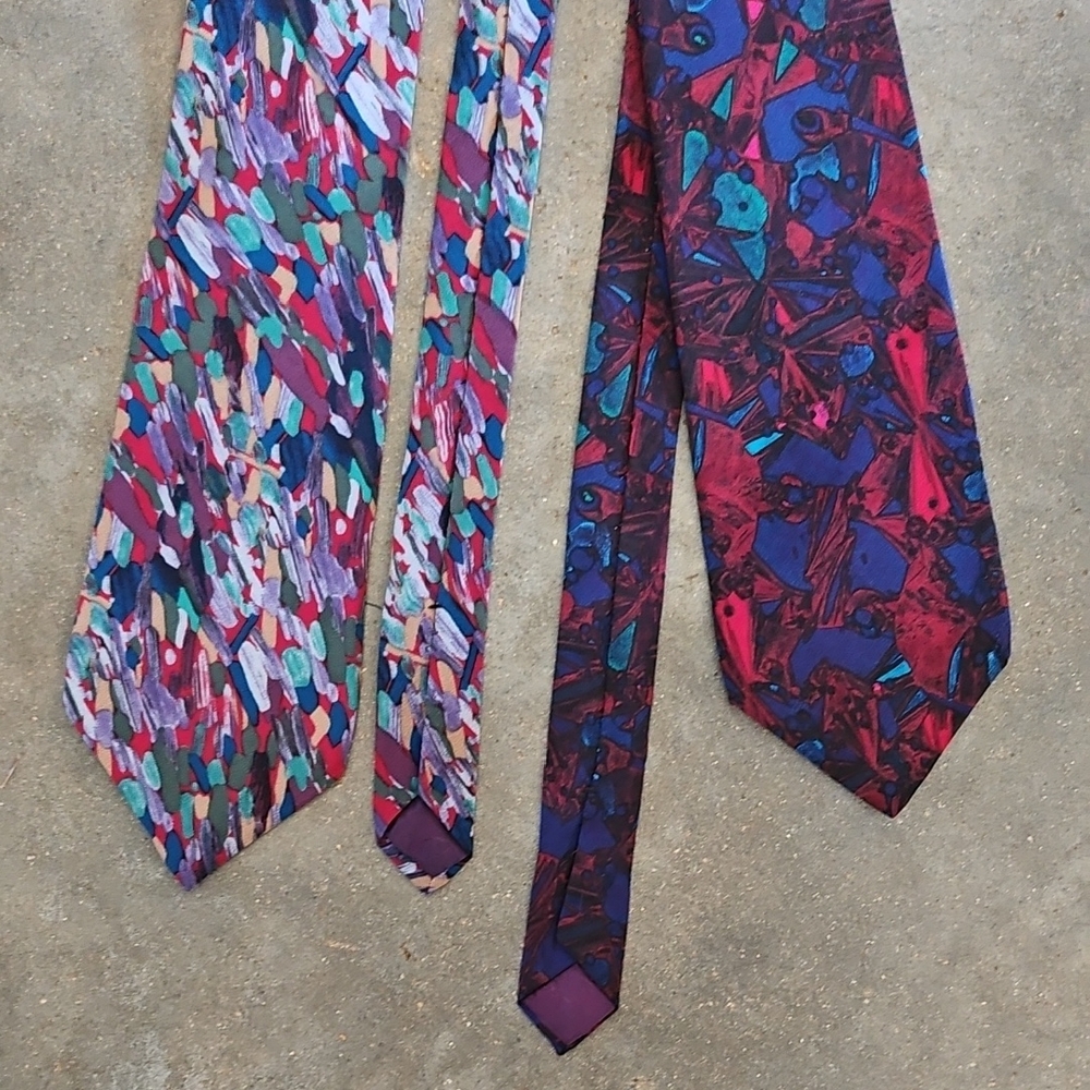 2 MOLECULAR EXPRESSIONS Cocktail Collection Neck Ties "Tequila" & "Screwdriver"